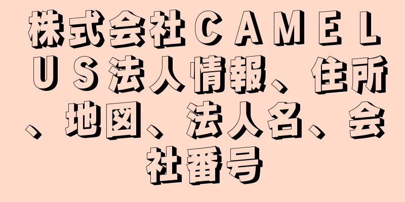 株式会社ＣＡＭＥＬＵＳ法人情報、住所、地図、法人名、会社番号