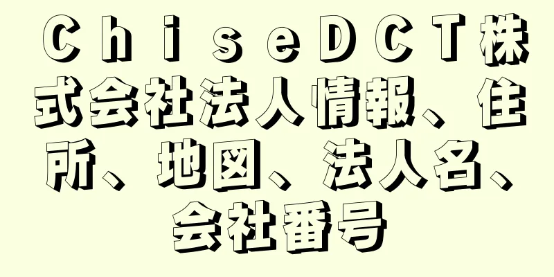 ＣｈｉｓｅＤＣＴ株式会社法人情報、住所、地図、法人名、会社番号