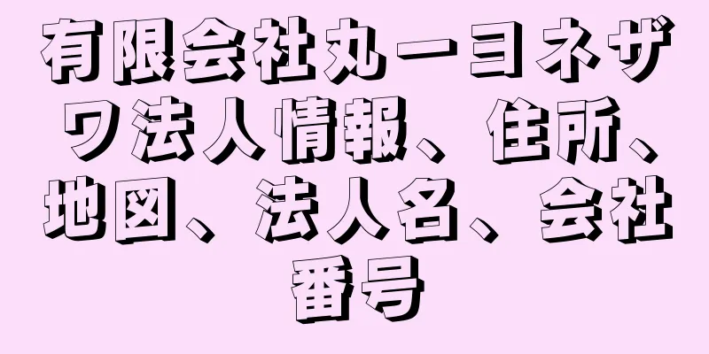 有限会社丸一ヨネザワ法人情報、住所、地図、法人名、会社番号