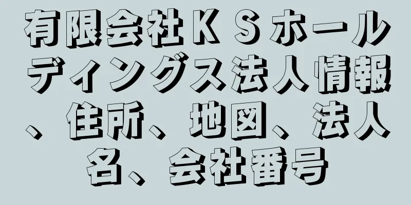 有限会社ＫＳホールディングス法人情報、住所、地図、法人名、会社番号