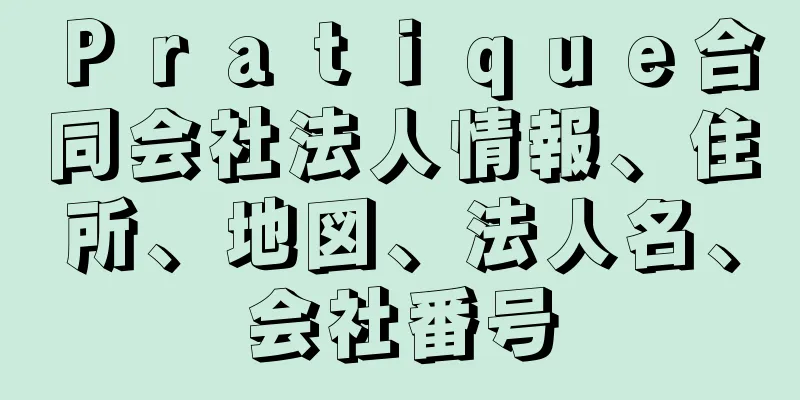 Ｐｒａｔｉｑｕｅ合同会社法人情報、住所、地図、法人名、会社番号