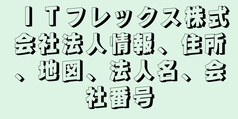 ＩＴフレックス株式会社法人情報、住所、地図、法人名、会社番号