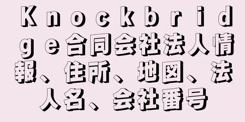 Ｋｎｏｃｋｂｒｉｄｇｅ合同会社法人情報、住所、地図、法人名、会社番号