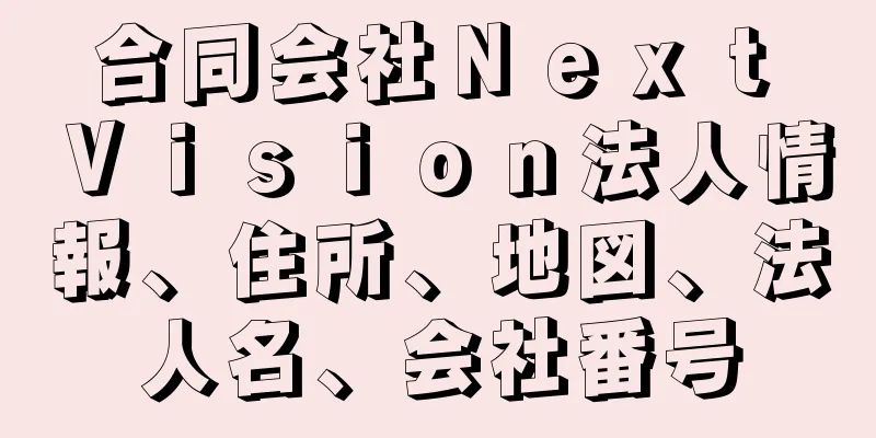 合同会社Ｎｅｘｔ　Ｖｉｓｉｏｎ法人情報、住所、地図、法人名、会社番号