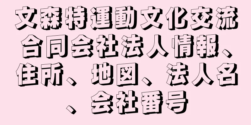 文森特運動文化交流合同会社法人情報、住所、地図、法人名、会社番号