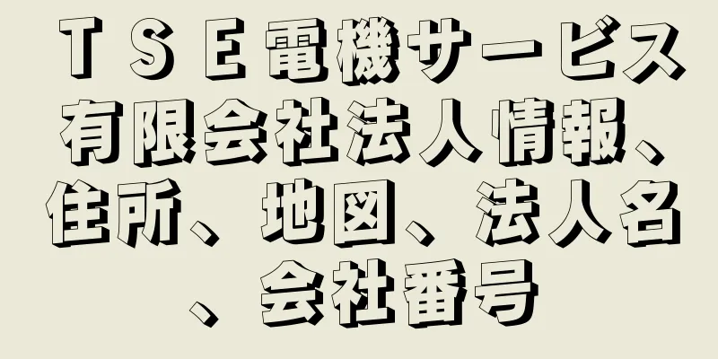 ＴＳＥ電機サービス有限会社法人情報、住所、地図、法人名、会社番号