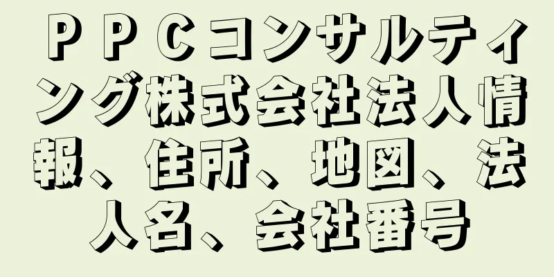ＰＰＣコンサルティング株式会社法人情報、住所、地図、法人名、会社番号