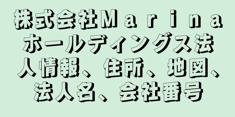 株式会社Ｍａｒｉｎａホールディングス法人情報、住所、地図、法人名、会社番号