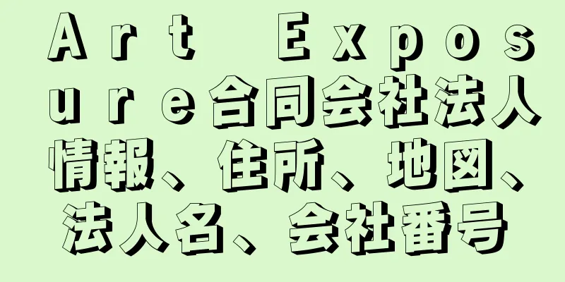 Ａｒｔ　Ｅｘｐｏｓｕｒｅ合同会社法人情報、住所、地図、法人名、会社番号