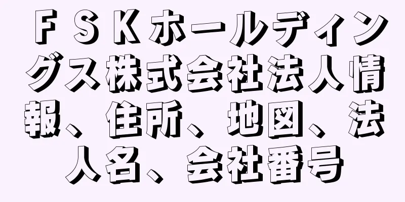 ＦＳＫホールディングス株式会社法人情報、住所、地図、法人名、会社番号