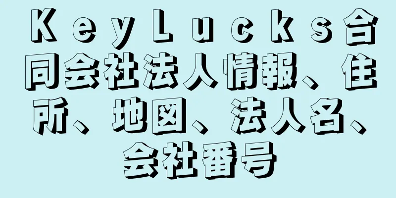 ＫｅｙＬｕｃｋｓ合同会社法人情報、住所、地図、法人名、会社番号