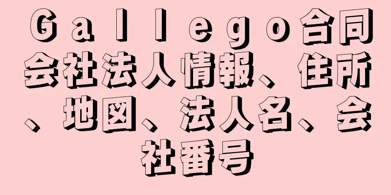 Ｇａｌｌｅｇｏ合同会社法人情報、住所、地図、法人名、会社番号