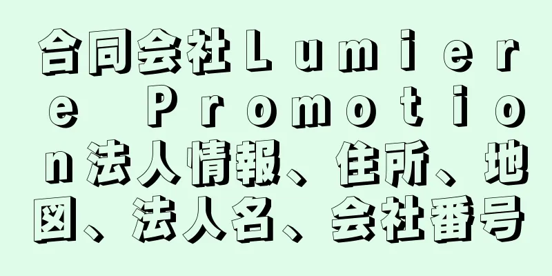 合同会社Ｌｕｍｉｅｒｅ　Ｐｒｏｍｏｔｉｏｎ法人情報、住所、地図、法人名、会社番号