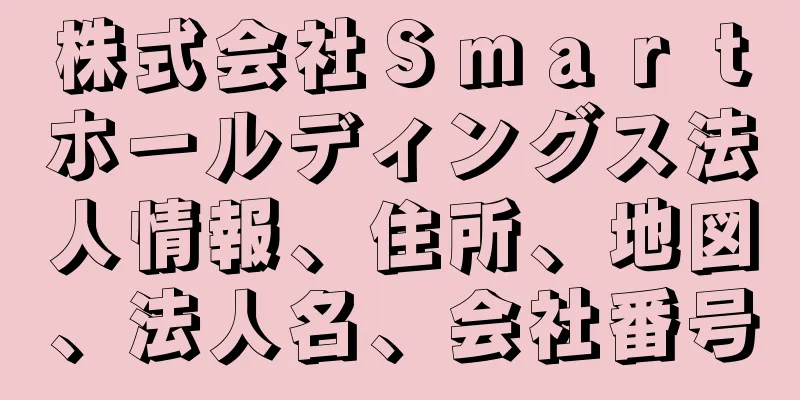 株式会社Ｓｍａｒｔホールディングス法人情報、住所、地図、法人名、会社番号