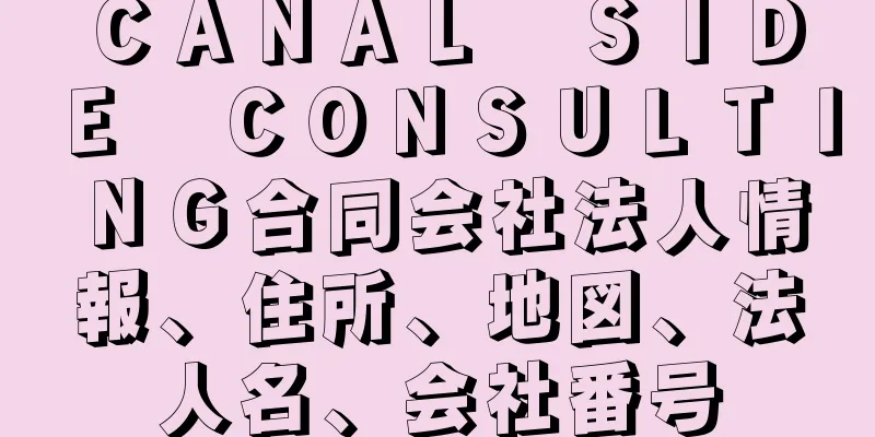 ＣＡＮＡＬ　ＳＩＤＥ　ＣＯＮＳＵＬＴＩＮＧ合同会社法人情報、住所、地図、法人名、会社番号